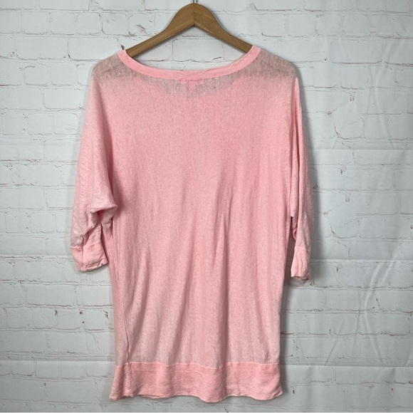 Lilly Pulitzer Tunic Top Women’s Large Pink Batwing Boho Peasant Hippie - Picture 8 of 8